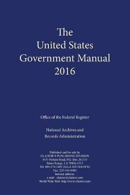 United States Government Manual (2016) - Office of the Federal Register - cover