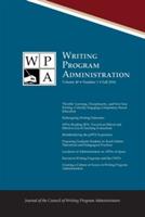 Wpa: Writing Program Administration 40.1 (Fall 2016) - cover