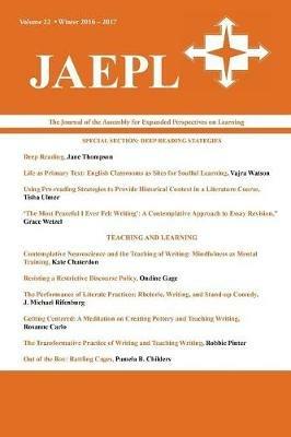 Jaepl: The Journal of the Assembly for Expanded Perspectives on Learning (Vol. 22, 2016-2017) - cover