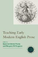 Teaching Early Modern English Prose - cover