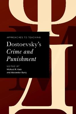 Approaches to Teaching Dostoevsky's Crime and Punishment - cover