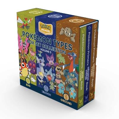 Pokémon Primers Type Box Set Collection, Volume 5: Bug, Dragon, Ground - Pikachu Press - cover