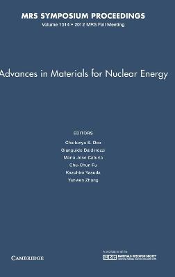 Advances in Materials for Nuclear Energy: Volume 1514 - cover