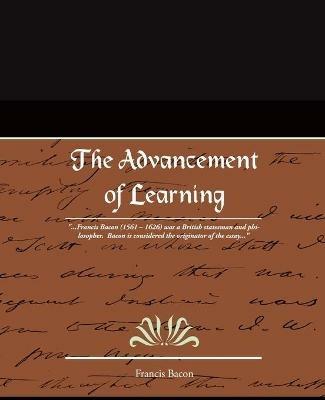The Advancement of Learning - Francis Bacon - cover
