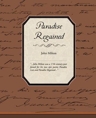 Paradise Regained - John Milton - cover
