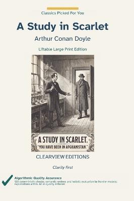A Study in Scarlet: A Clearview Large Print Edition - Arthur Conan Doyle - cover