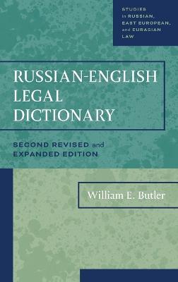 Russian-English Legal Dictionary - William E Butler - cover