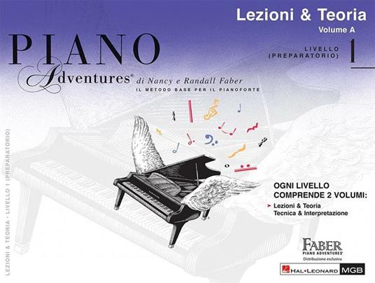  Piano Adventures: Lezioni & Teoria Livello 1. edizione italiana - copertina