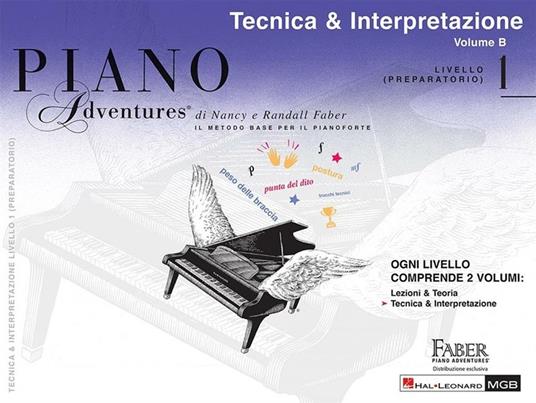  Piano Adventures: Tecnica & Interpret. Livello 1. edizione italiana - copertina