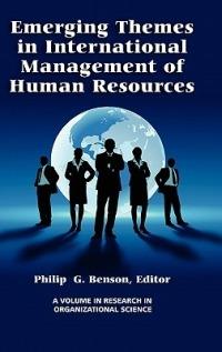 Emerging Themes in International Management of Human Resources (Hc) (Research in Organizational Science) - Benson - cover
