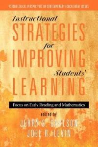 Instructional Strategies for Improving Students' Learning: Focus on Early Reading and Mathematics - cover