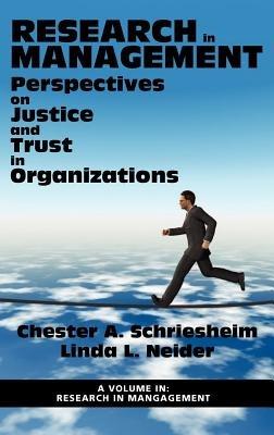 Perspectives on Justice and Trust in Organizations - cover
