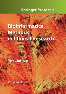 Bioinformatics Methods in Clinical Research - cover