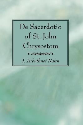 De Sacerdotio of St. John Chrysostom - cover
