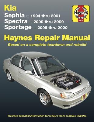 Kia Sephia, Spectra & Sportage covering Sephia (94-01), Spectra (00-09) & Sportage (05-20): 94-10 - Haynes Publishing - cover