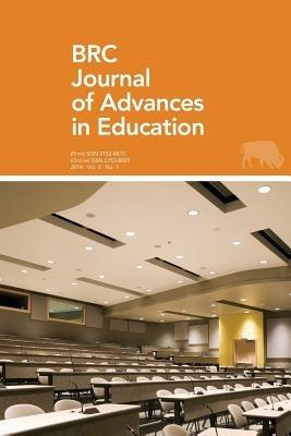 Brc Journal of Advances in Education Volume 2, Number 1 - cover