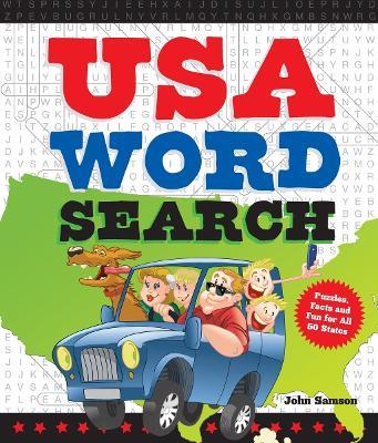 USA Word Search: Puzzles, Facts, and Fun for 50 States - John Samson - cover