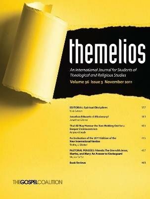 Themelios, Volume 36, Issue 3 - cover