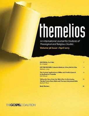 Themelios, Volume 38, Issue 1 - cover