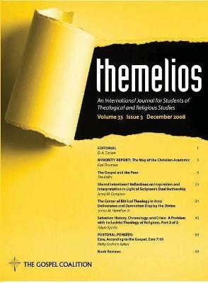 Themelios, Volume 33, Issue 3 - cover