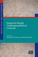Empirical Models Challenging Biblical Criticism - cover