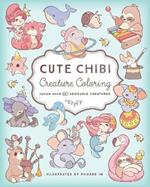 Cute Chibi Creature Coloring: Color over 60 Adorable Creatures