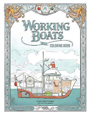 Working Boats Coloring Book - Tom Crestodina - cover