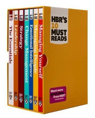 HBR's 10 Must Reads Boxed Set with Bonus Emotional Intelligence (7 Books) (HBR's 10 Must Reads) - Harvard Business Review,Peter F. Drucker,Clayton M. Christensen - cover