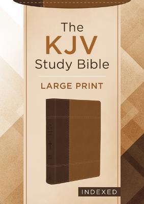 The KJV Study Bible, Large Print (Indexed) [Copper Cross] - Compiled by Barbour Staff,Christopher D Hudson - cover