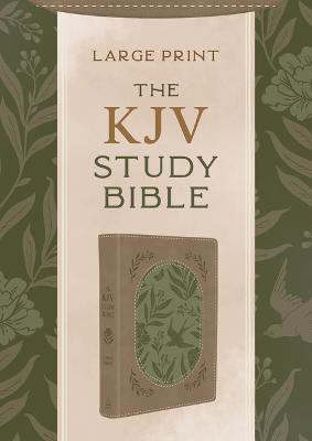 The KJV Study Bible, Large Print [Olive Branches] - Compiled by Barbour Staff,Christopher D Hudson - cover