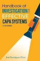 Handbook of Investigation and Effective CAPA Systems - Jose (Pepe) Rodriguez-Perez - cover