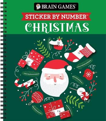 Brain Games - Sticker by Number: Christmas (28 Images to Sticker - Santa Cover - Bind Up) - Publications International Ltd,Brain Games,New Seasons - cover