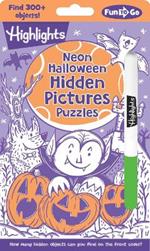 Neon Halloween Hidden Pictures Puzzles