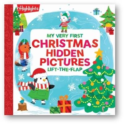 My Very First Christmas Hidden Pictures Lift-the-Flap: Christmas Lift-a-Flap Board Book with Hidden Pictures Puzzles for Babys First Christmas Gift - cover