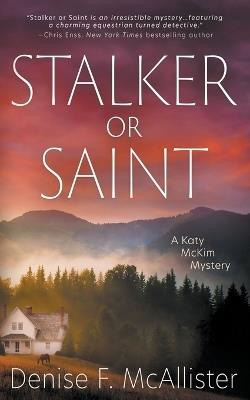 Stalker or Saint: A Katy McKim Mystery - Denise F McAllister - cover