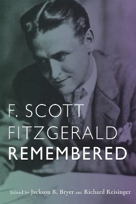 F. Scott Fitzgerald Remembered - cover