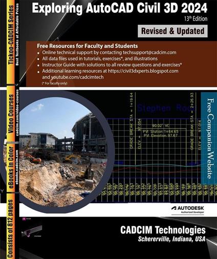 Exploring AutoCAD Civil 3D 2024, 13th Edition