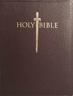 Kjver Sword Study Bible Giant Print Burgundy Genuine Leather Indexed: King James Version Easy Read