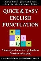 Quick & Easy English Punctuation - Richard De A'Morelli - cover