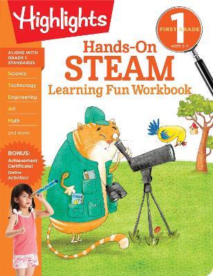 First Grade Hands-On STEAM Learning Fun Workbook - cover