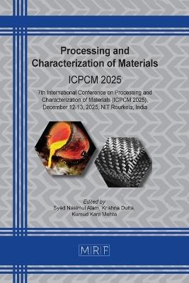 Processing and Characterization of Materials: Icpcm 2025 - cover