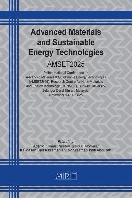 Advanced Materials and Sustainable Energy Technologies: Amset2025 - cover