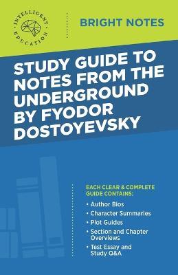 Study Guide to Notes From the Underground by Fyodor Dostoyevsky - cover