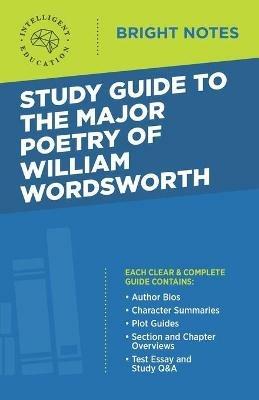 Study Guide to the Major Poetry of William Wordsworth - cover