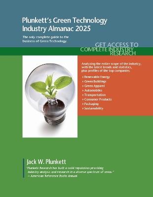 Plunkett's Green Technology Industry Almanac 2025 - Plunkett Research - cover