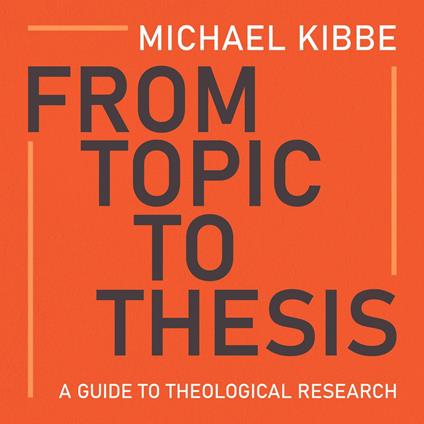 From Topic to Thesis