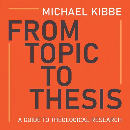From Topic to Thesis