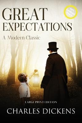 Great Expectations (Annotated, Large Print) - Dickens - cover