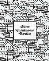 Home Maintenance Checklist: Log Book, Keep Track & Record House Systems Schedule, Cleaning, Service & Repairs List, Project Notes & Information Planner, Gift, Journal - Amy Newton - cover