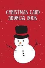 Christmas Card Address Book: Holiday Cards Sent And Received, Keep Track & Record Addresses, Gift List Tracker, Organizer